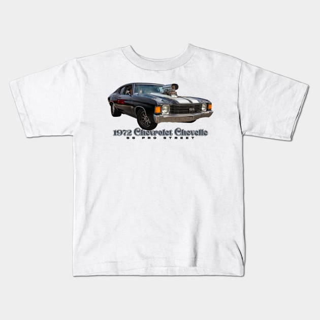 1972 Chevrolet Chevelle SS Pro Street Kids T-Shirt by Gestalt Imagery